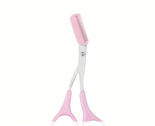 Eyebrow Trimmer Scissor With Comb Lady Woman Men Hair Removal